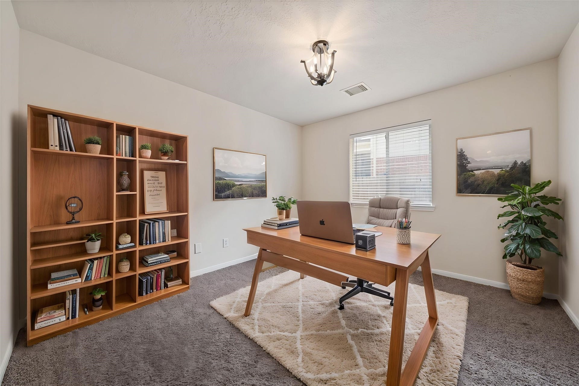 10902 Trail Ridge Drive, Houston, TX 77064 Sunlit home office perfect for productivity and inspiration for remote work or study space. *virtually staged