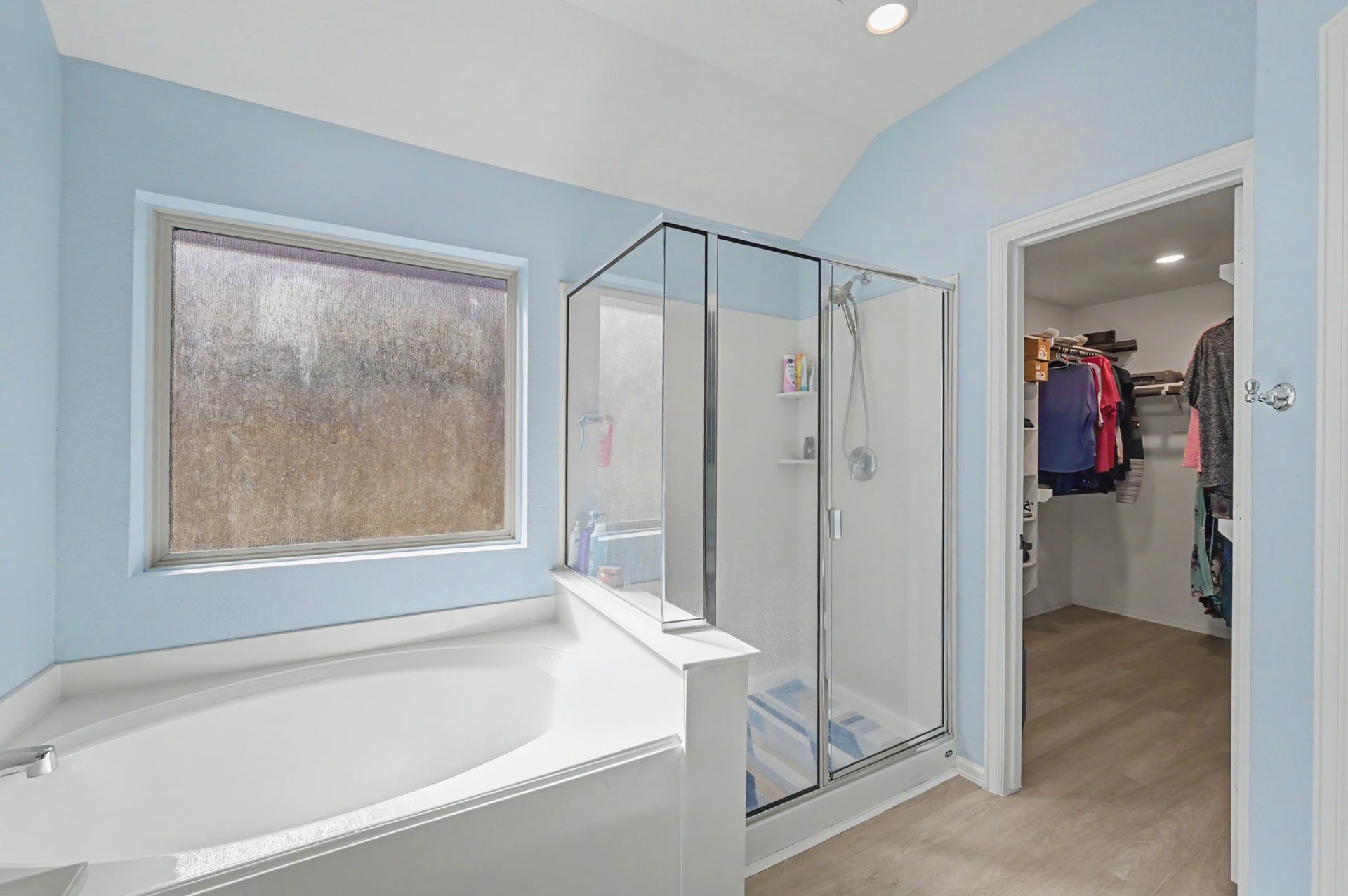 Separate Tub and Shower in Master bathroom