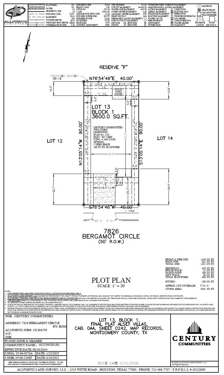 7826 Bergamot Circle, Magnolia, TX 77354 7826 Bergamot Circle, Magnolia, TX 77354
