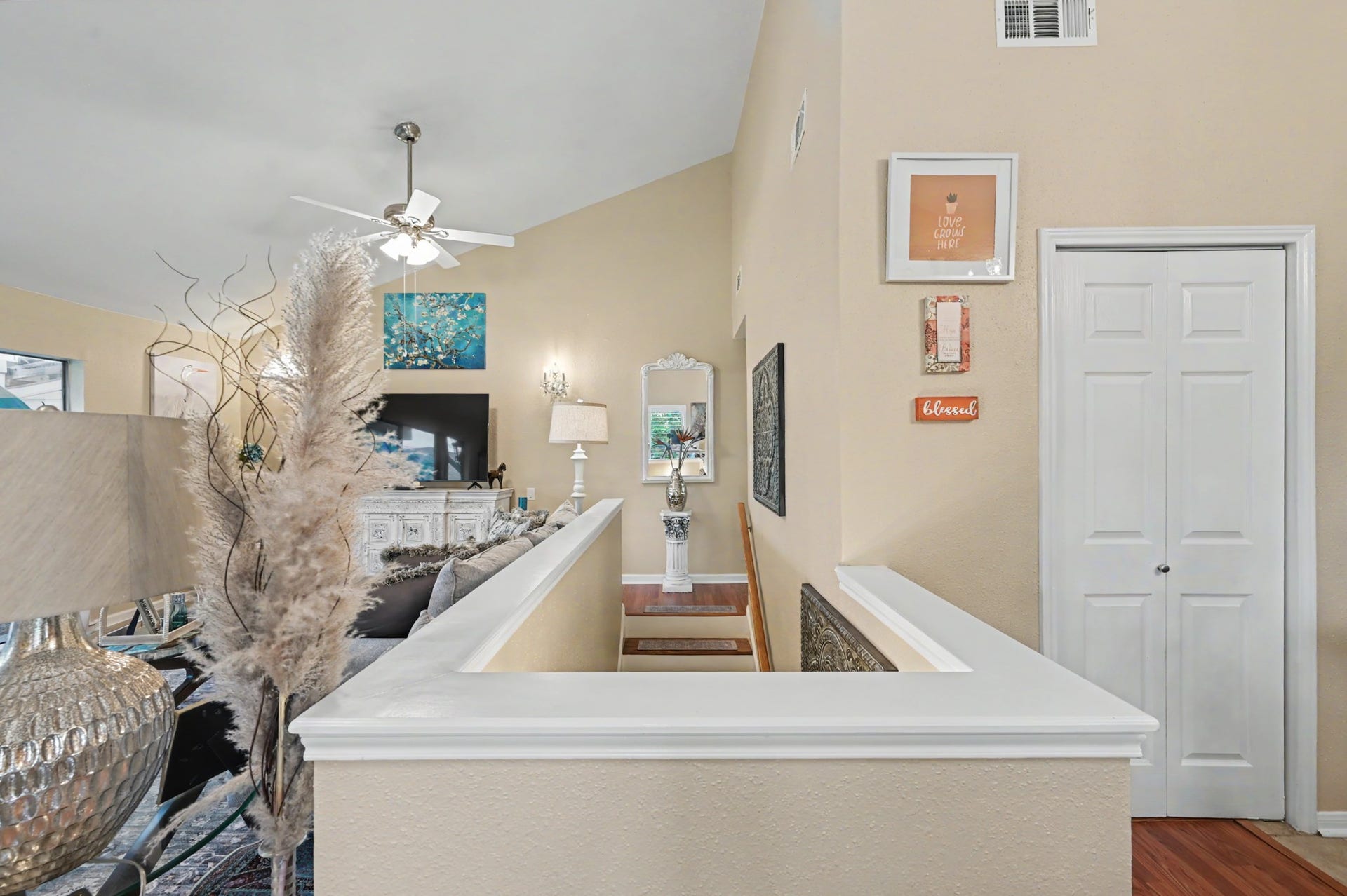 View at top of the stairs