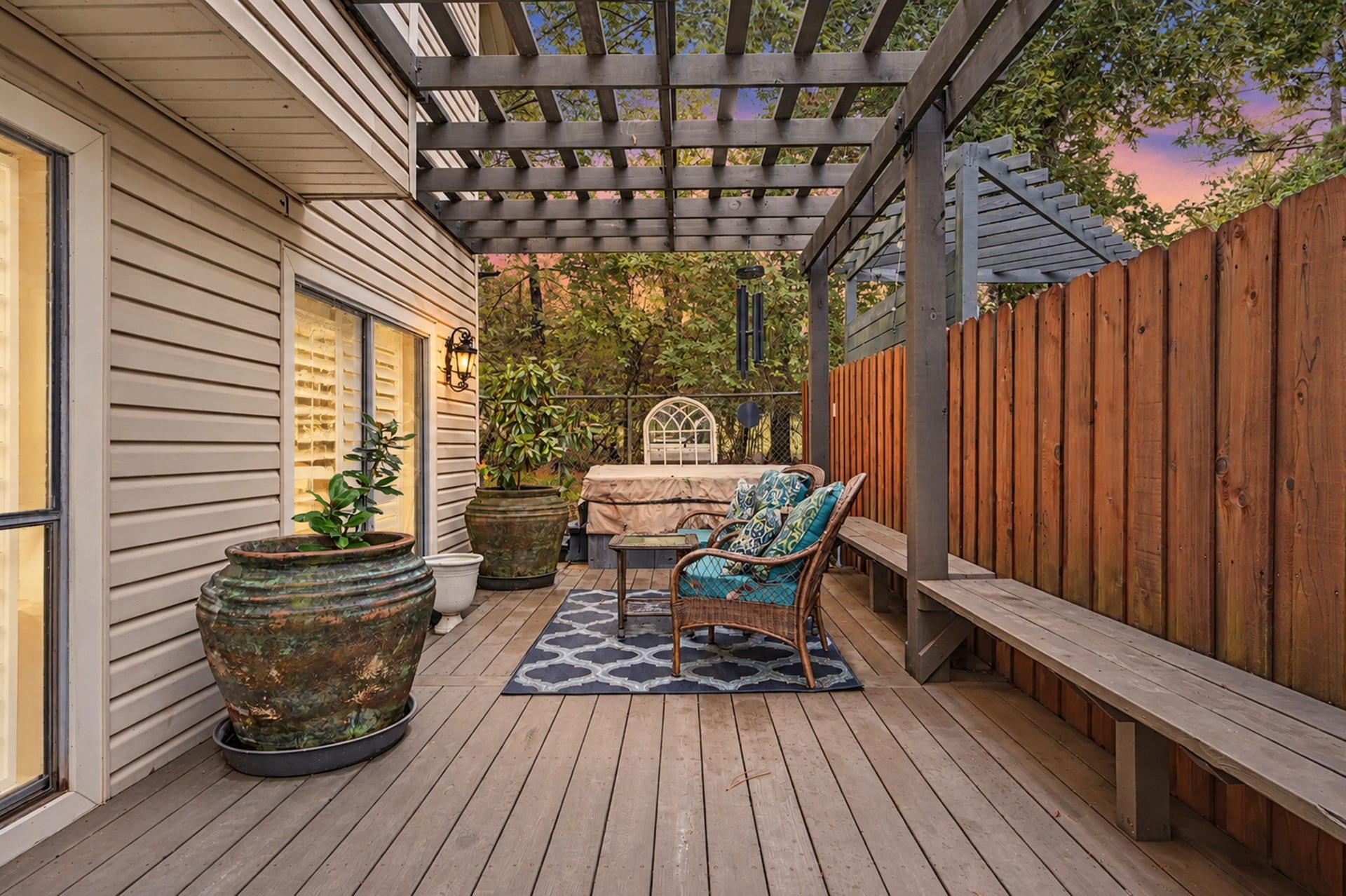 Enjoy your own private downstairs patio, perfect for relaxing outdoors, entertaining guests, or soaking up the peaceful surroundings.