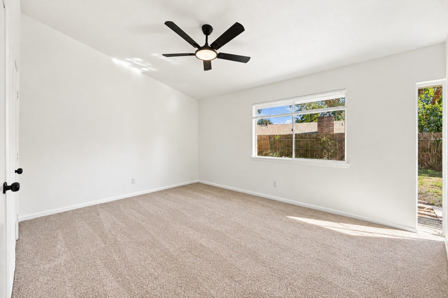 primary bedroom with 2 closets