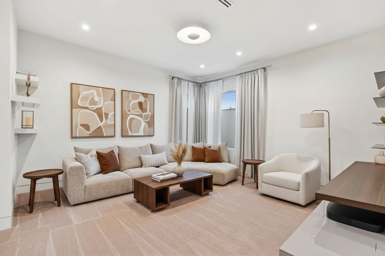 3002 Ferndale Street, Houston, TX 77098 Upstairs Lounge | virtually staged.