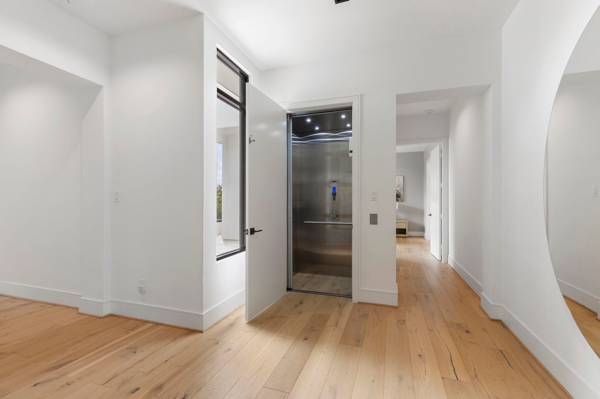 Elevator is also located just off the guest room.