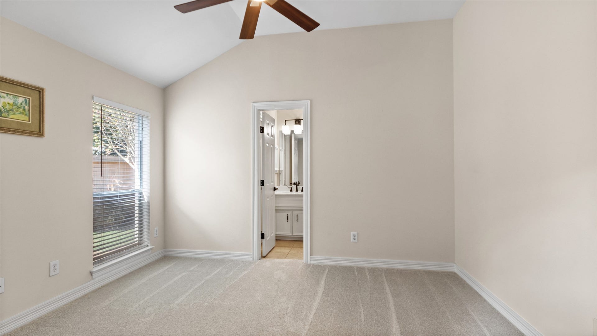 1170 Rustling Wind Lane, League City, TX 77573 Bedroom #4 at the back of the house has an ensuite bathroom.