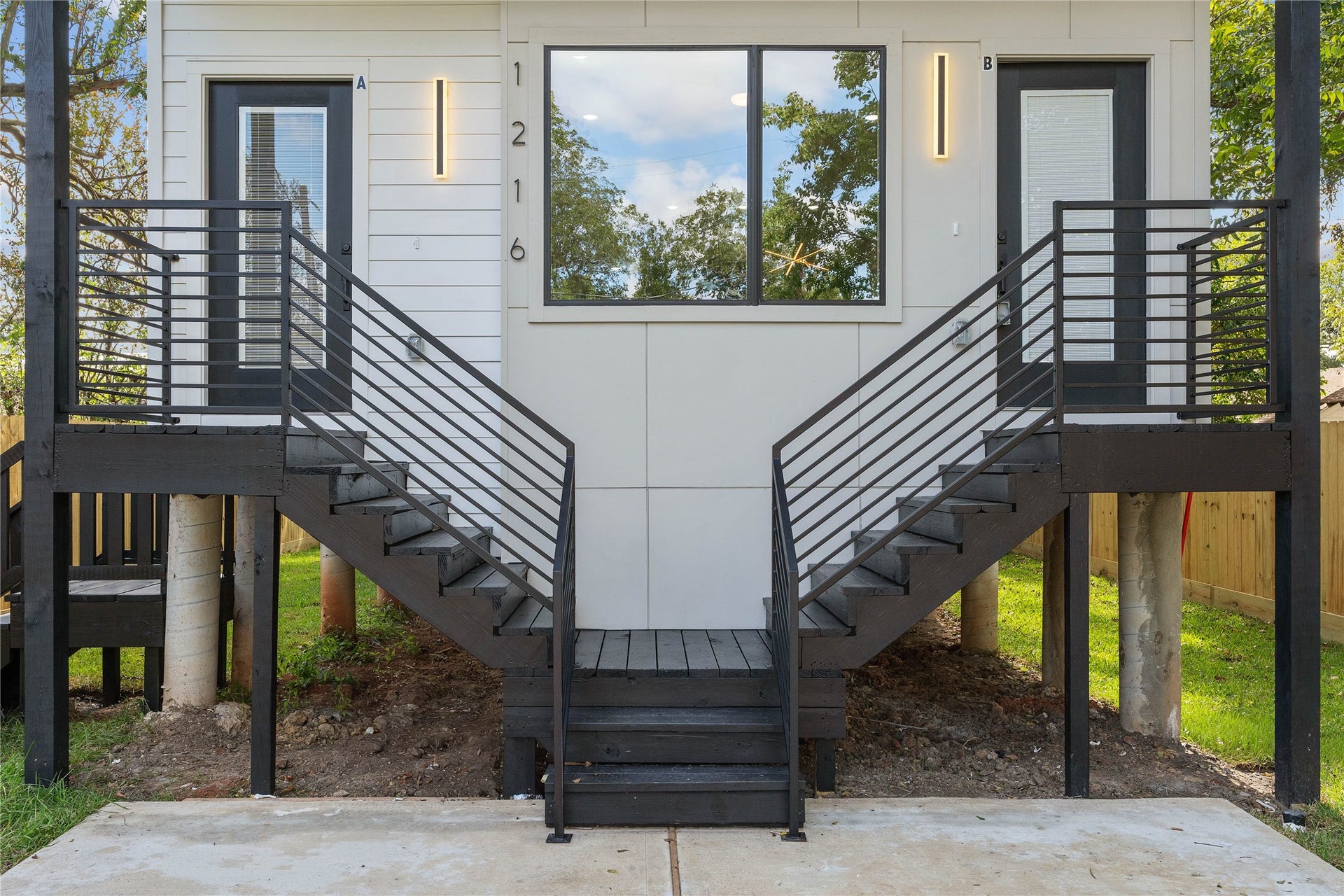 1216 Johnston Street, #A, Houston, TX 77022 Unit A is located on the left.