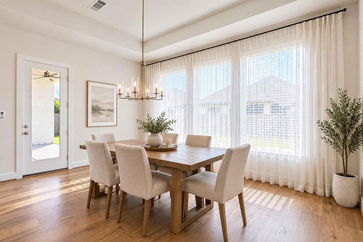 1907 Camille Park Drive, Missouri City, TX 77459 First Floor Dining Room Virtually Staged For Visualization of Room Size and Furnishing Ideas Only