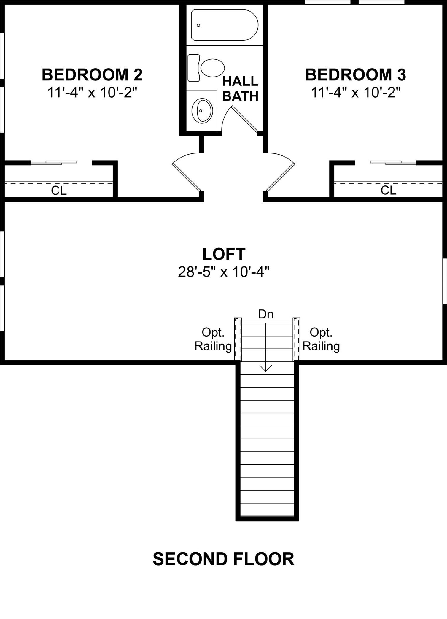The Scotch Pine floor plan by K. Hovnanian Homes. 2nd Floor shown. *Prices, plans, dimensions, features, specifications, materials, and availability of homes or communities are subject to change without notice or obligation.