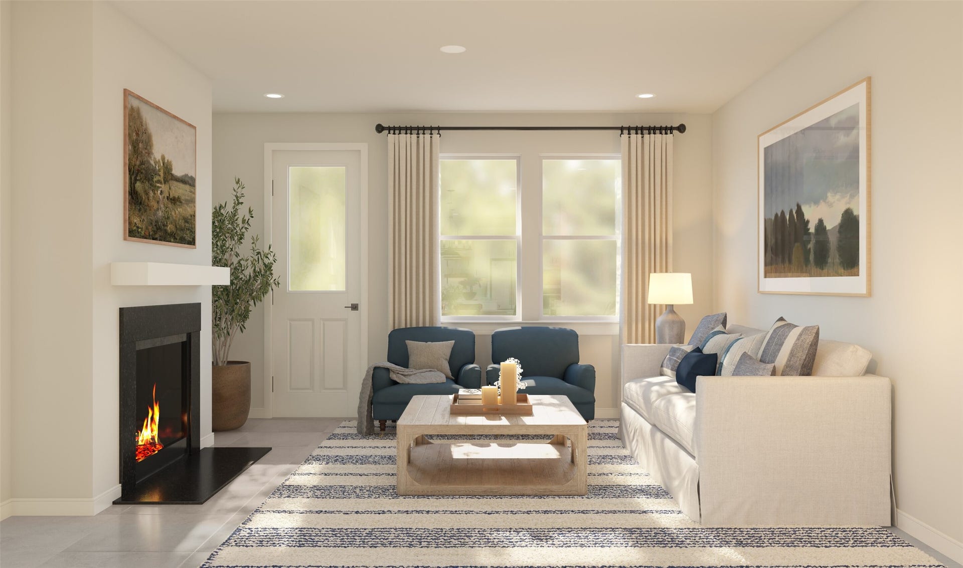 Cozy great room (*Artist rendering used for illustration purposes only.)