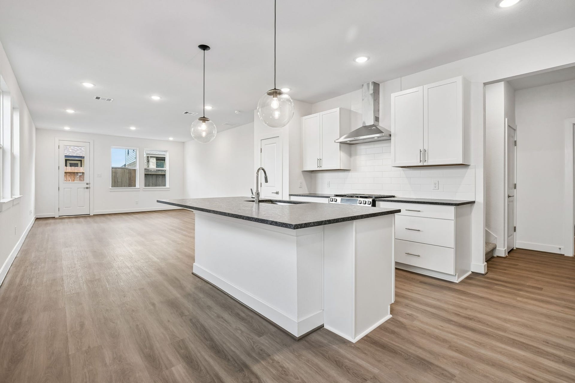 Gourmet island kitchen