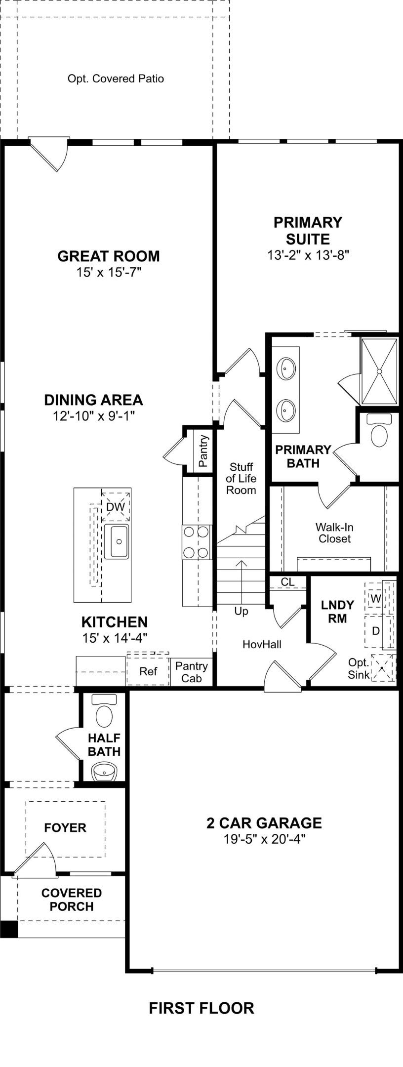 The Scotch Pine floor plan by K. Hovnanian Homes. 1st Floor shown. *Prices, plans, dimensions, features, specifications, materials, and availability of homes or communities are subject to change without notice or obligation.