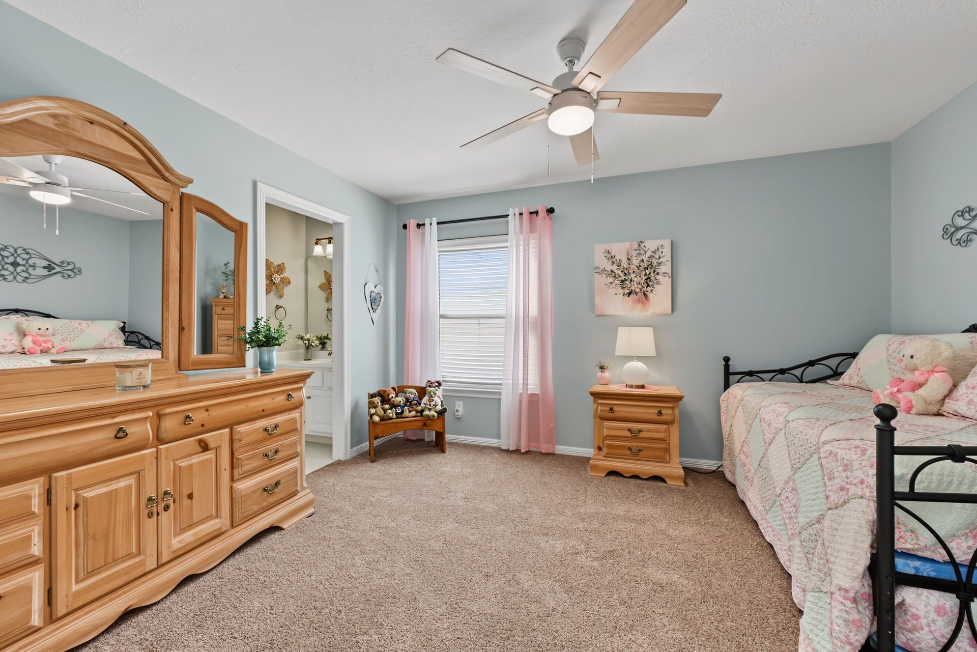 4807 Stonecrop Court, Houston, TX 77345 Bedroom #3 is approx 13' x 11' and is on the other side of the Jack & Jill bathroom as the 2nd Primary Bedroom.