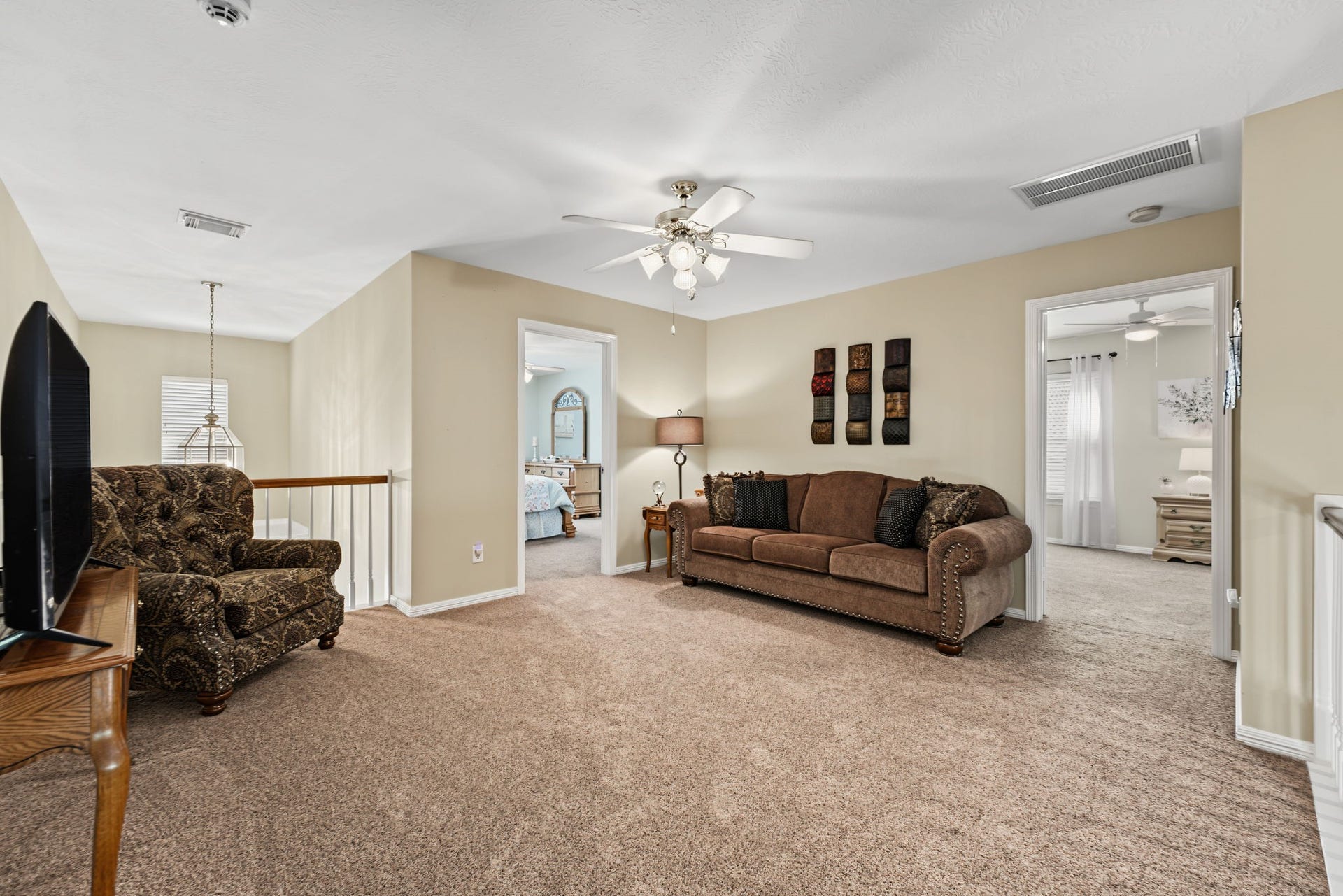 4807 Stonecrop Court, Houston, TX 77345 Upstairs, there is a Game Room that serves as a living room for the 3 upstairs bedrooms.