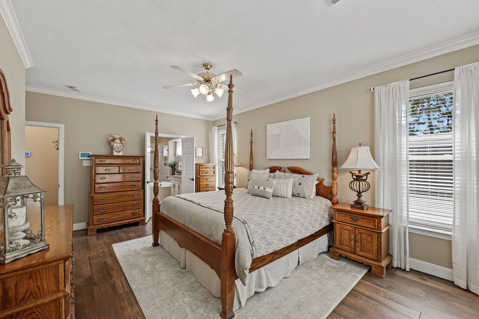 4807 Stonecrop Court, Houston, TX 77345 The Primary Bedroom can hold a King-sized bed, 2 large night stands, 2 large dressers, and still have space left over.
