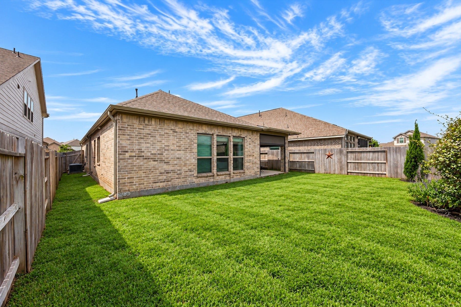 23026 Needlegrass Road, Katy, TX 77493 Expansive backyard offering endless possibilities.