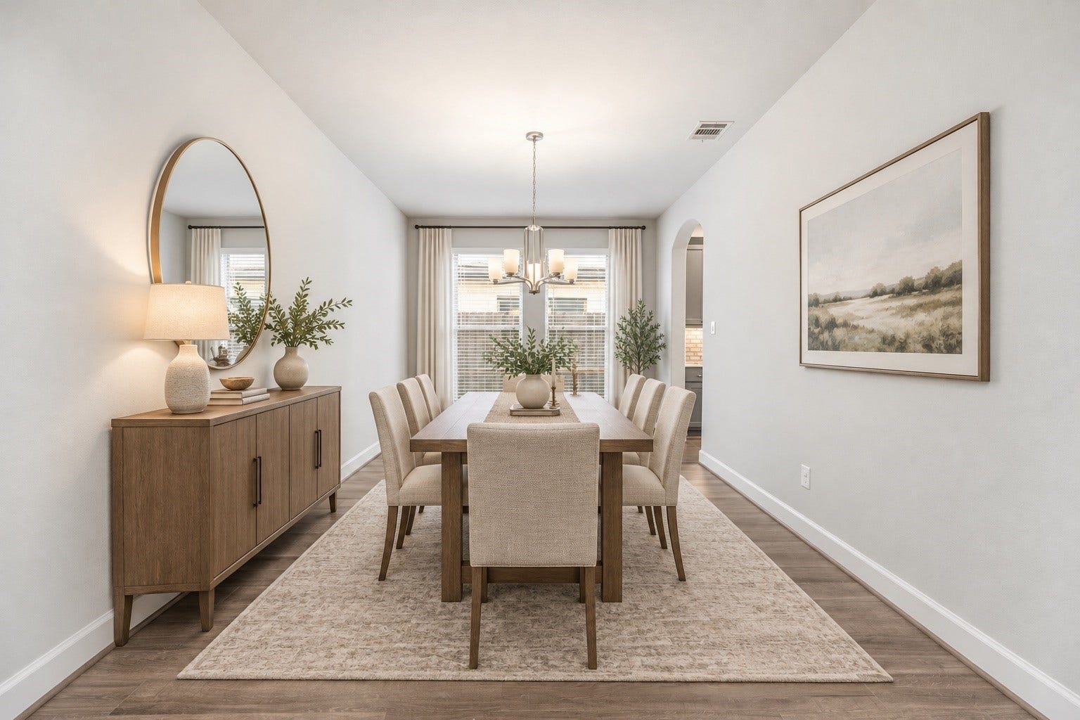 9511 Shaded Tree Drive, Missouri City, TX 77459 Host the next dinner party with confidence in this spacious dining room. *virtually staged*
