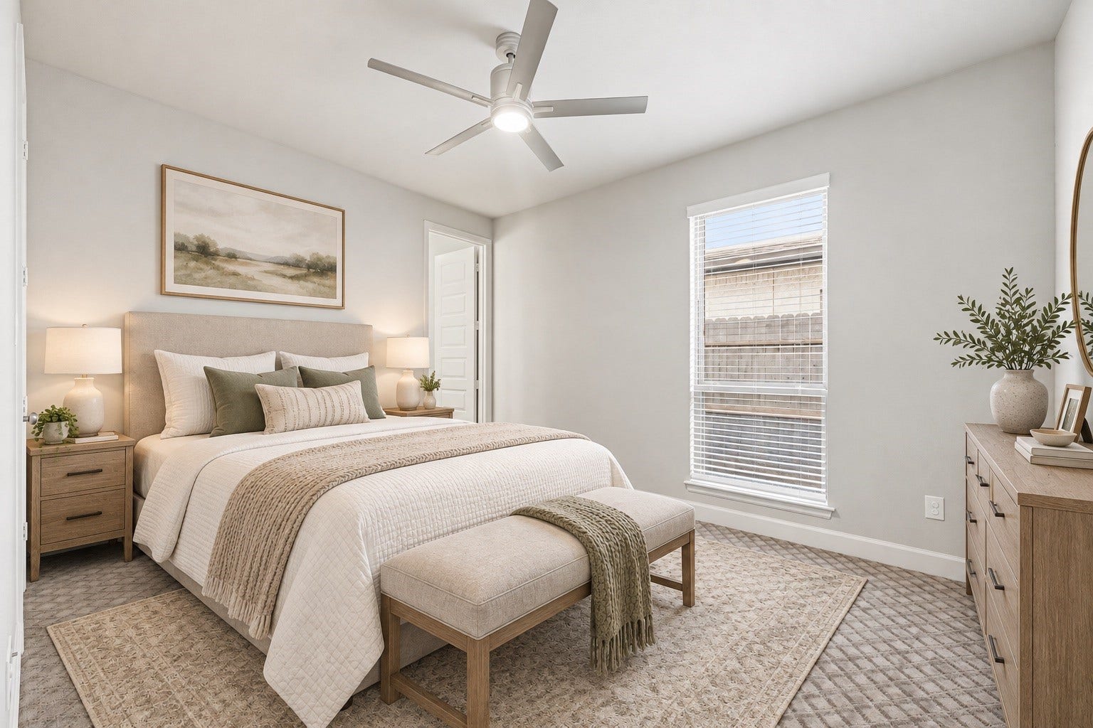 9511 Shaded Tree Drive, Missouri City, TX 77459 Thoughtfully sized and located guest suite on the first floor - perfect for multigenerational households. *virtually staged*