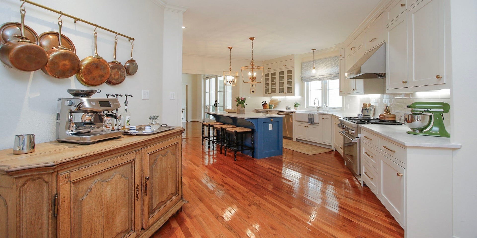 8515 Tranquil Park Drive, Spring, TX 77379 The entire layout of the kitchen was changed including the installation of wood floors and Thermador gas range.