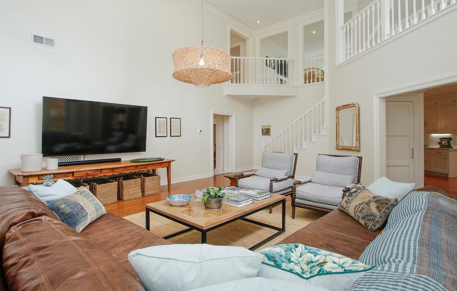 8515 Tranquil Park Drive, Spring, TX 77379 Relax in this large yet cozy den just off the main foyer and open to the kitchen & breakfast room on the right.