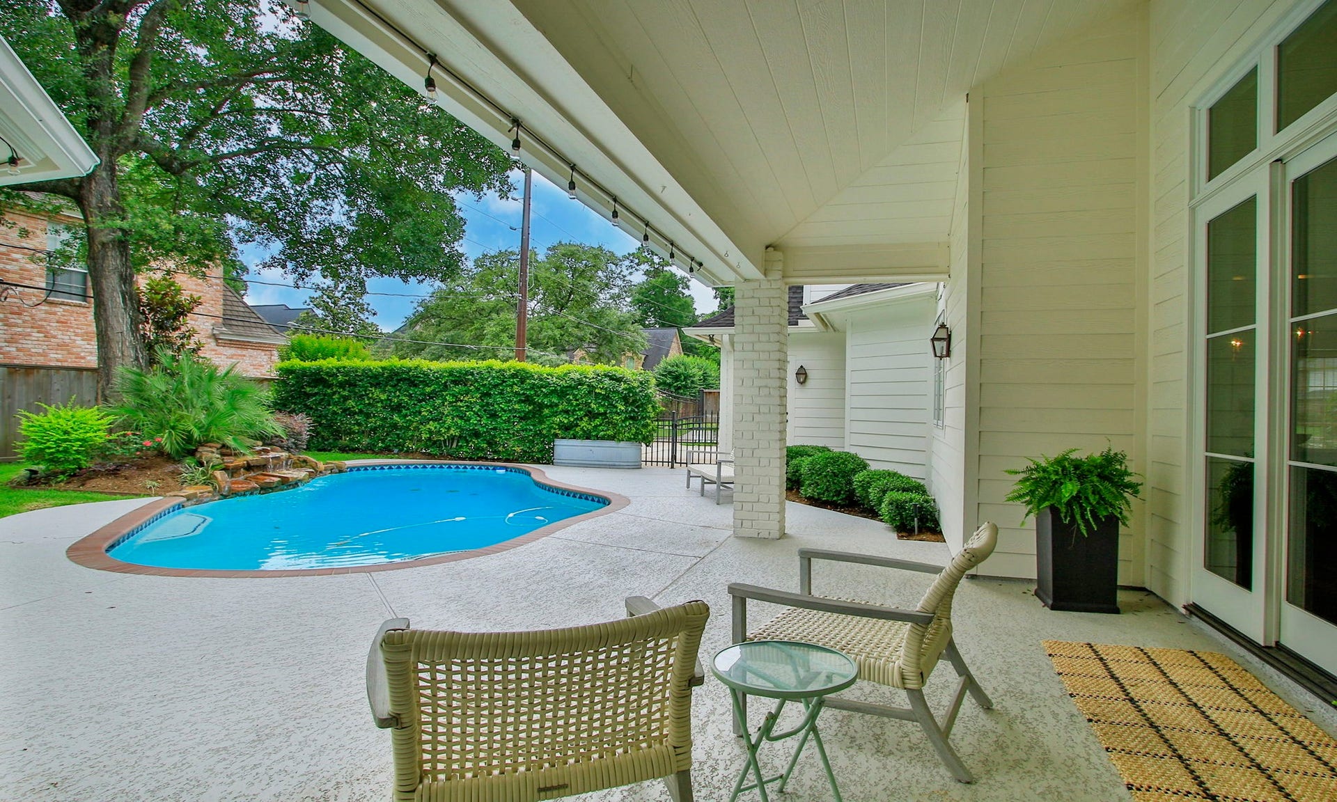 8515 Tranquil Park Drive, Spring, TX 77379 Delightful patio just outside the dining room is very private.