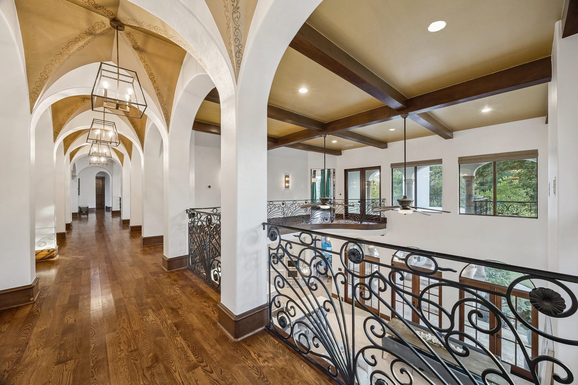 6 N Fazio Way, Spring, TX 77389 Incredible attention to detail featuring groin vault ceilings in upstairs halls.