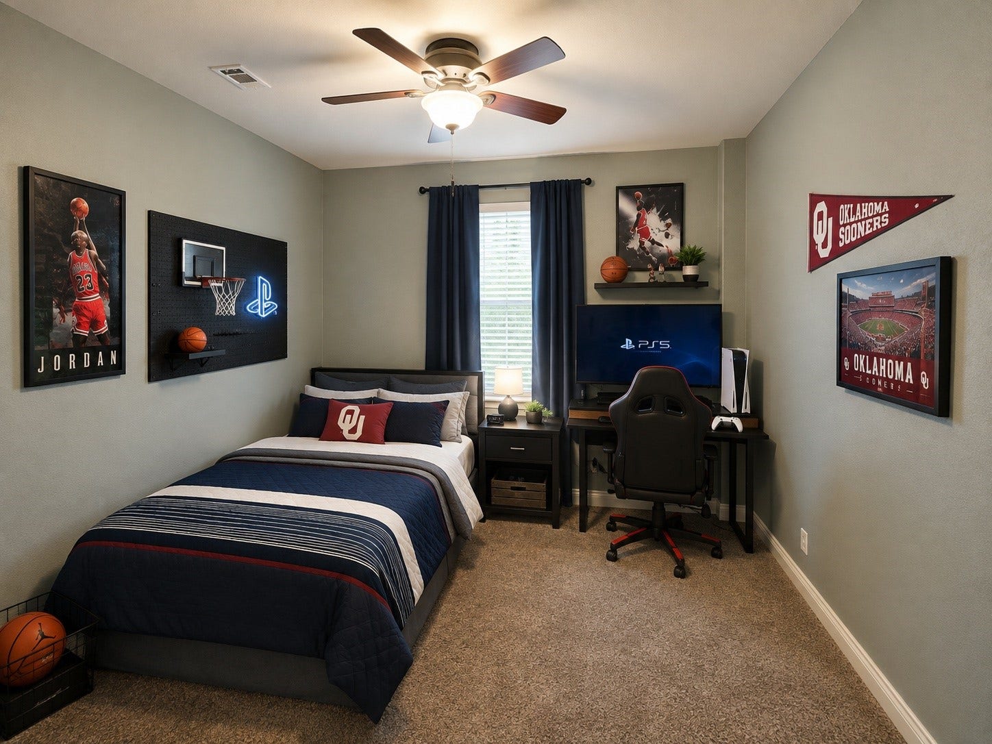 9723 Painted Stone Court, Cypress, TX 77433 Spacious second-floor bedroom with a large closet, conveniently located near a full bathroom for added privacy.
