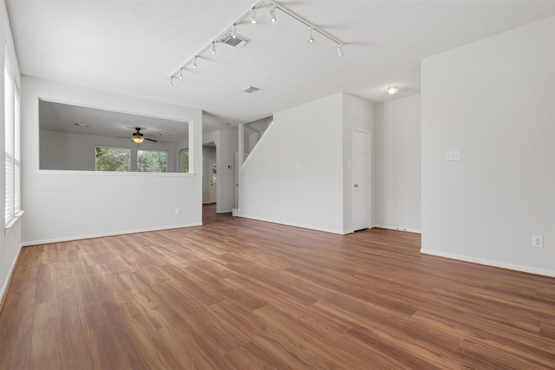 Alternate view of the formal living and dining area.