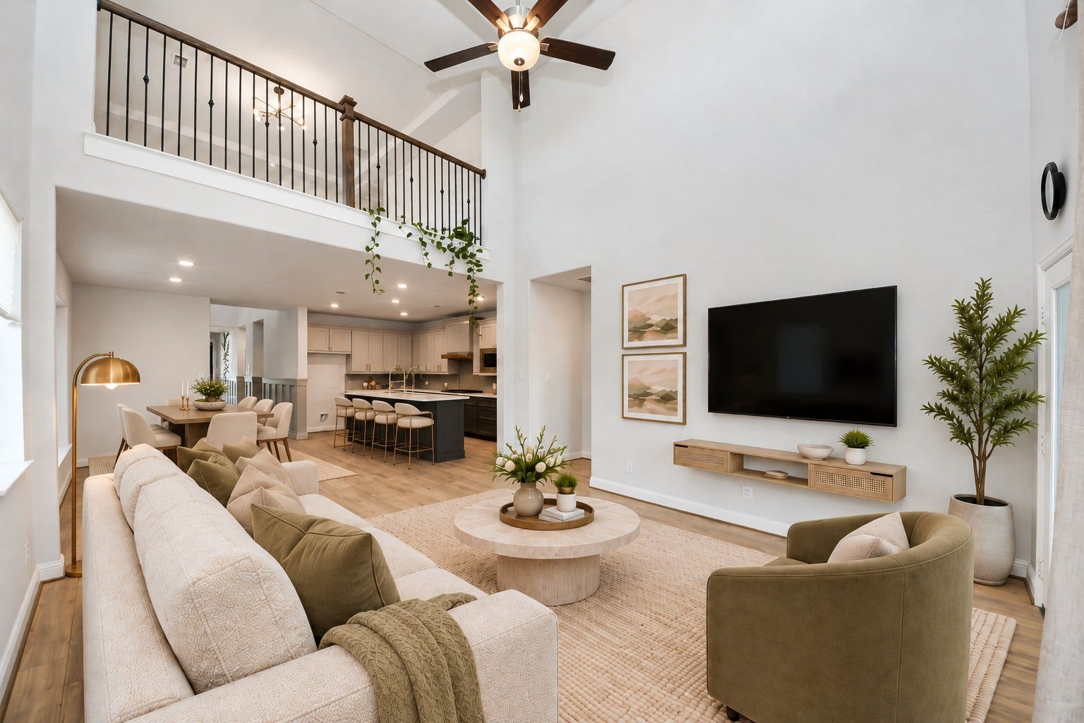 4251 Colony Lane, Missouri City, TX 77459 Open concept layout.**Virtually staged