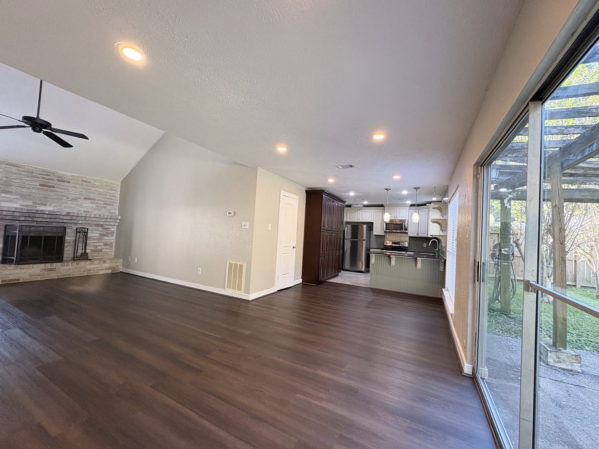 1015 Sugarfield Court, Sugar Land, TX 77498 Kitchen is open to dining and social areas
