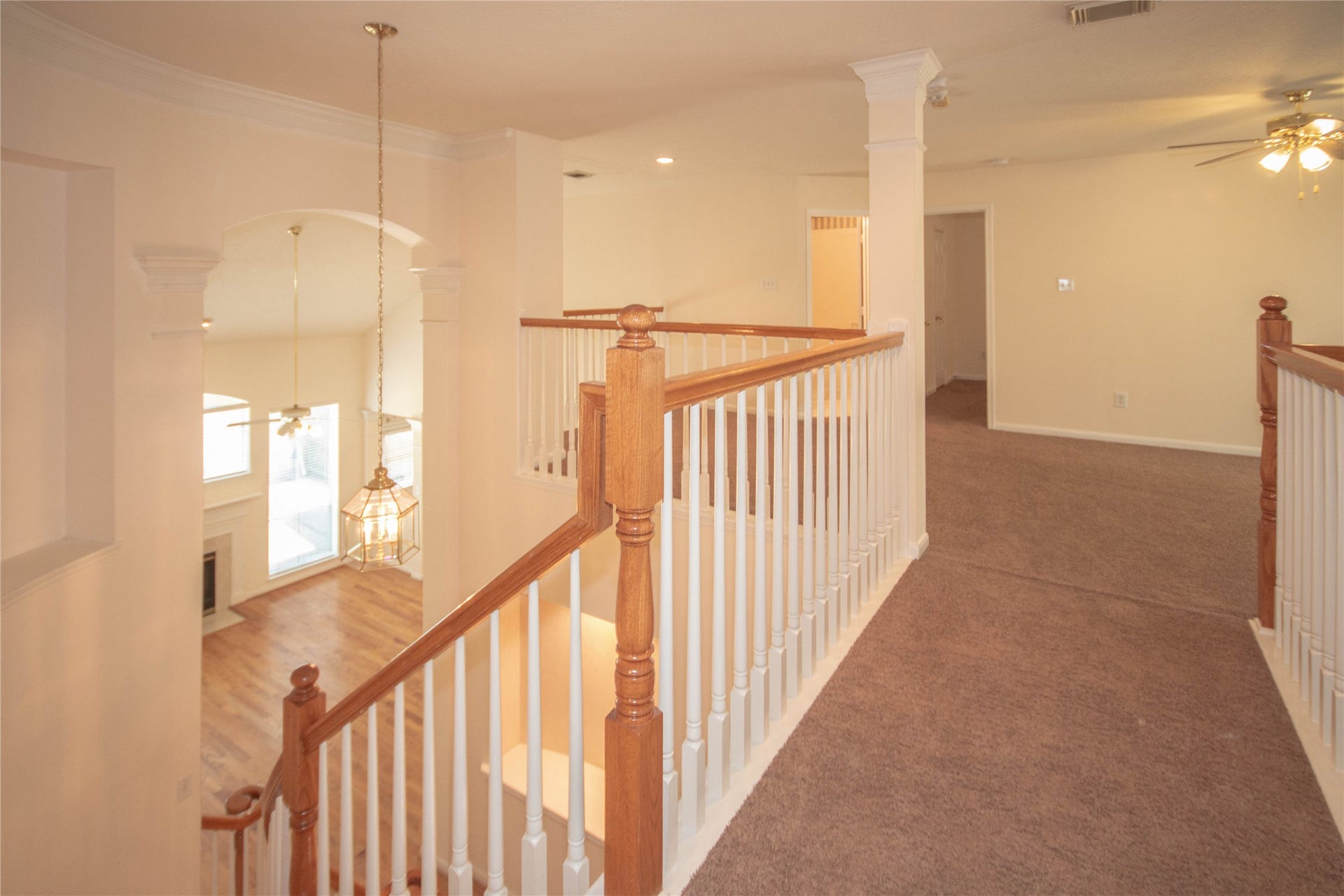 Catwalk to ensuite bedroom and game room
