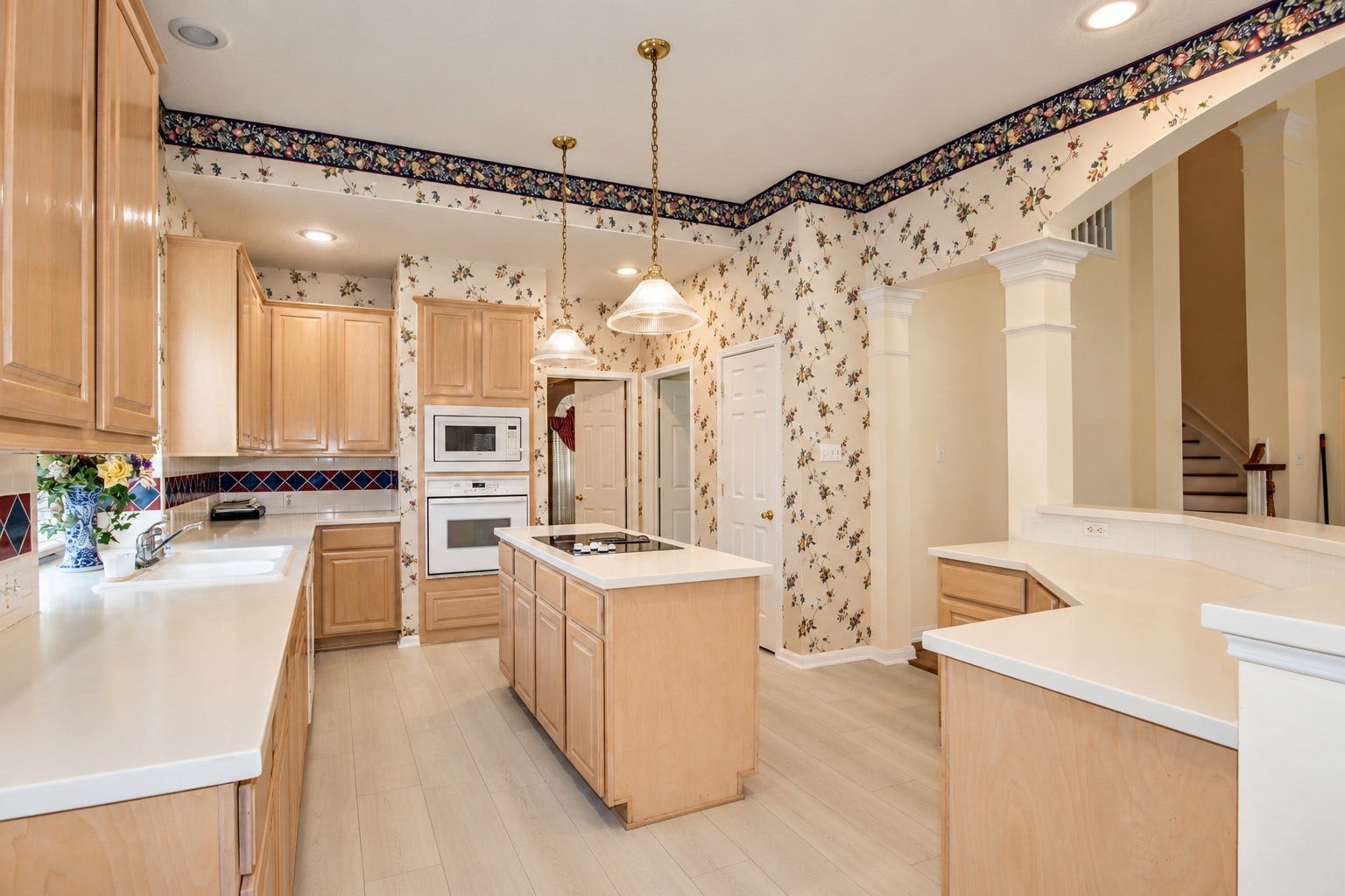 Inside the kitchen