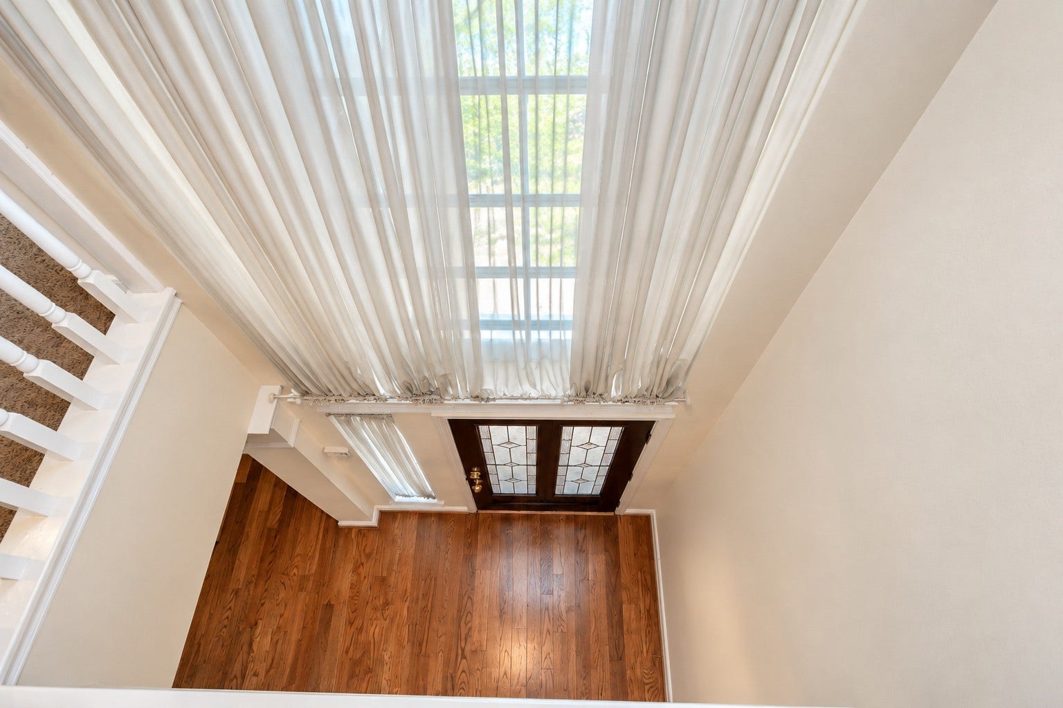 view of foyer from up top