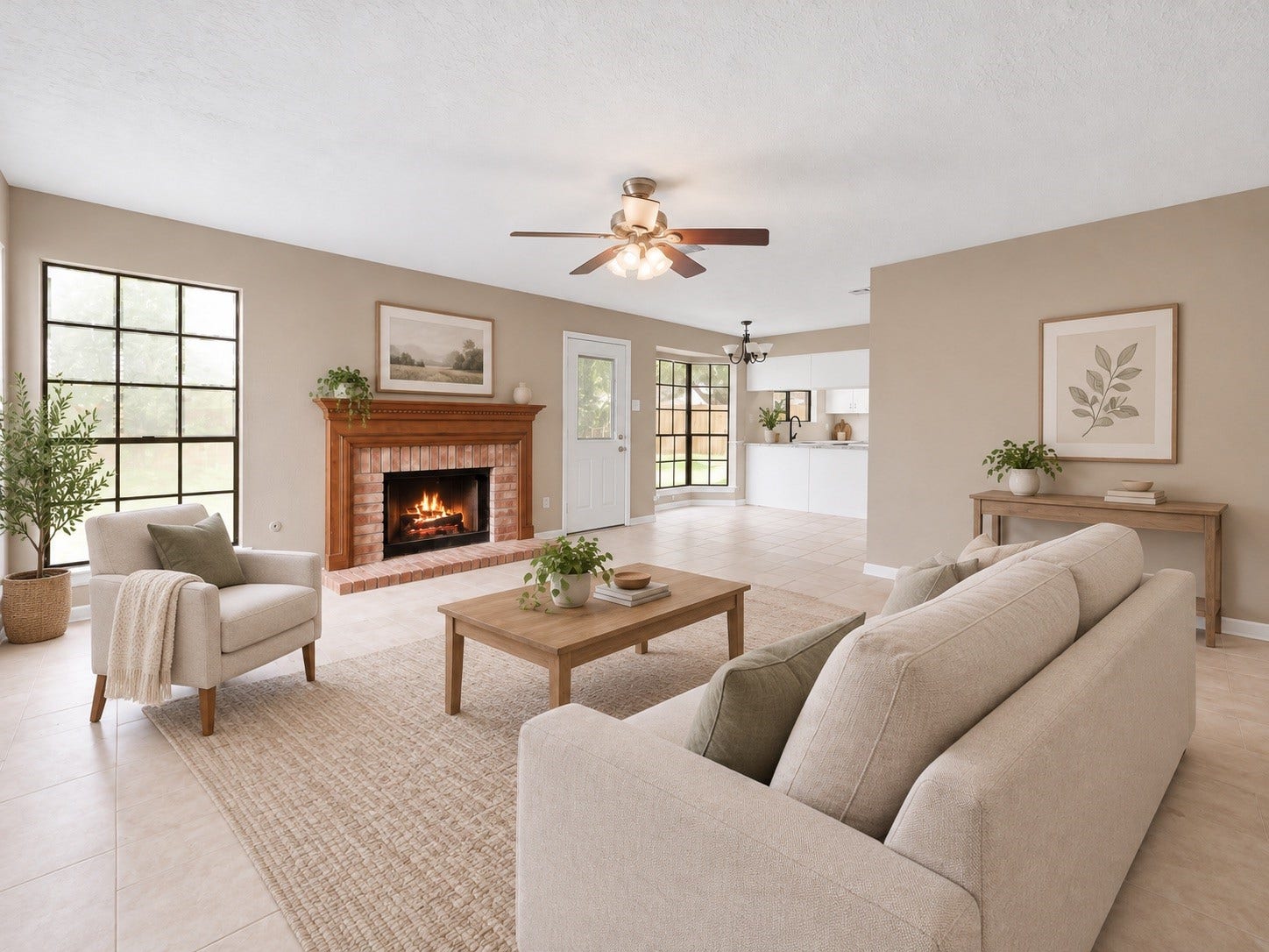 1926 Victoria Garden Drive, Richmond, TX 77406 Virtual Staging- Living room