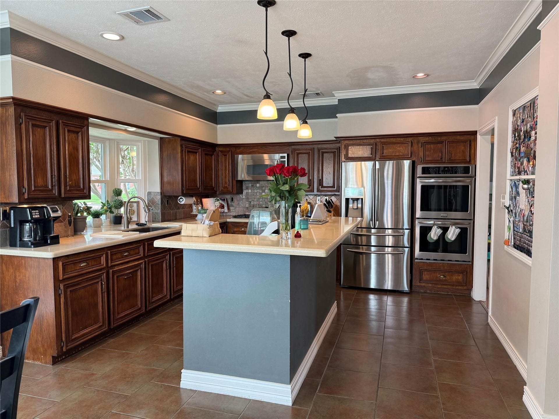 This kitchen has it all including double ovens