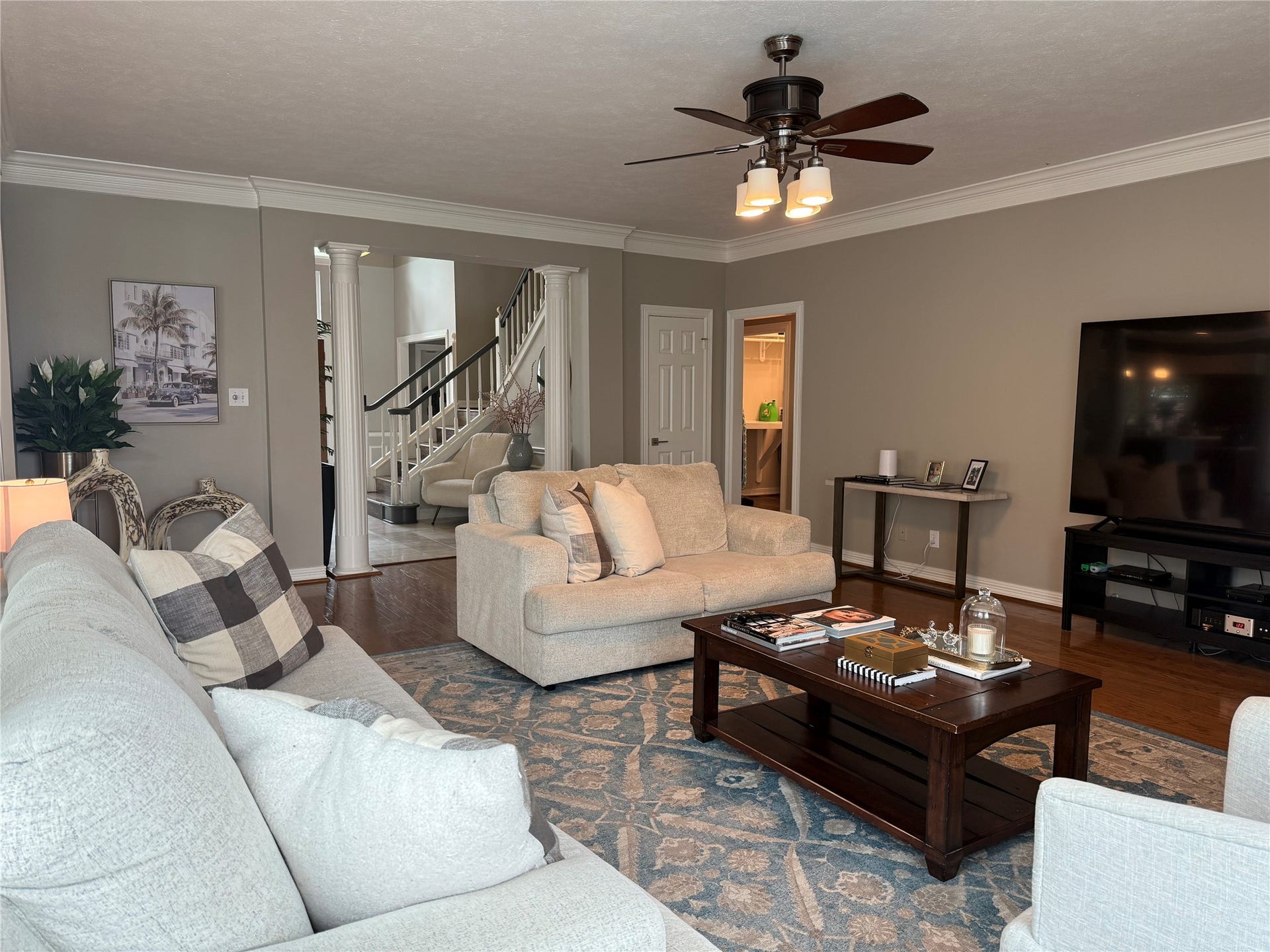 Spacious family room
