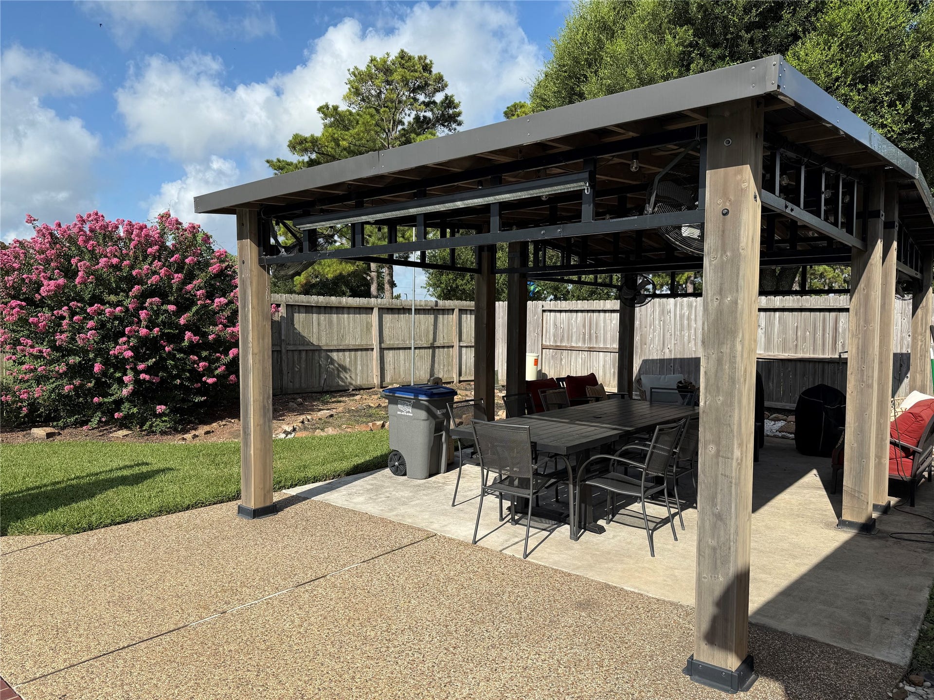 Another view of the patio area