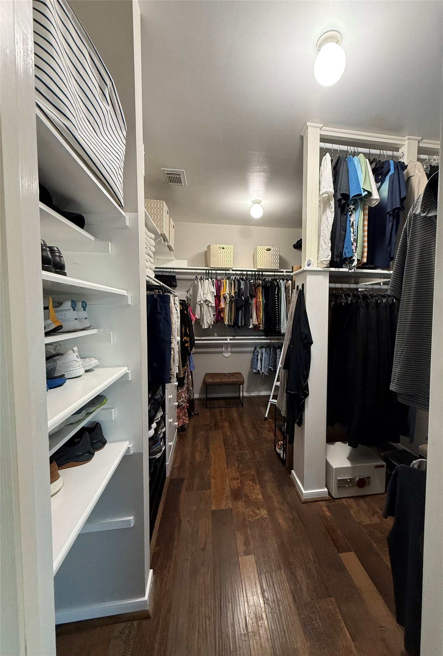 Built-ins in the Primary closet