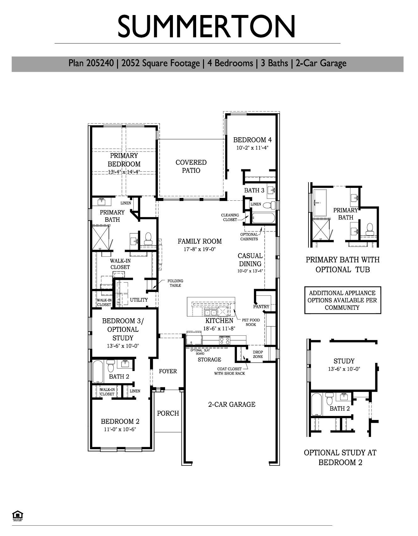 4709 Barkley Cove Drive, Texas City, TX 77591 Summerton Floorplan