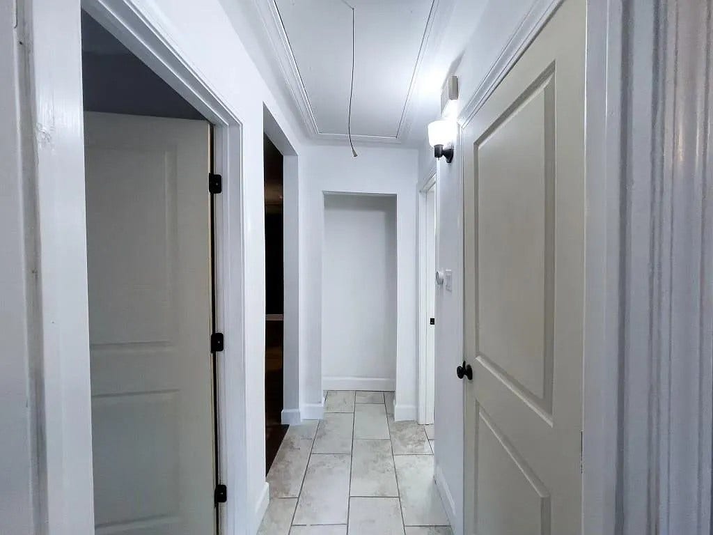 Interior Hallway with Wood-Look Flooring