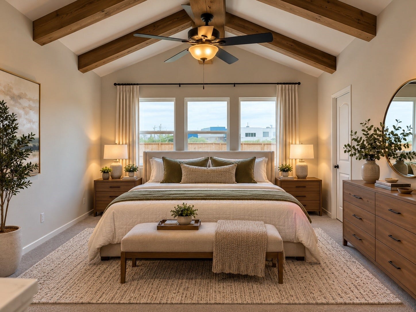 6419 Haltwhistle Lane, Katy, TX 77449 Primary Bedroom virtually staged