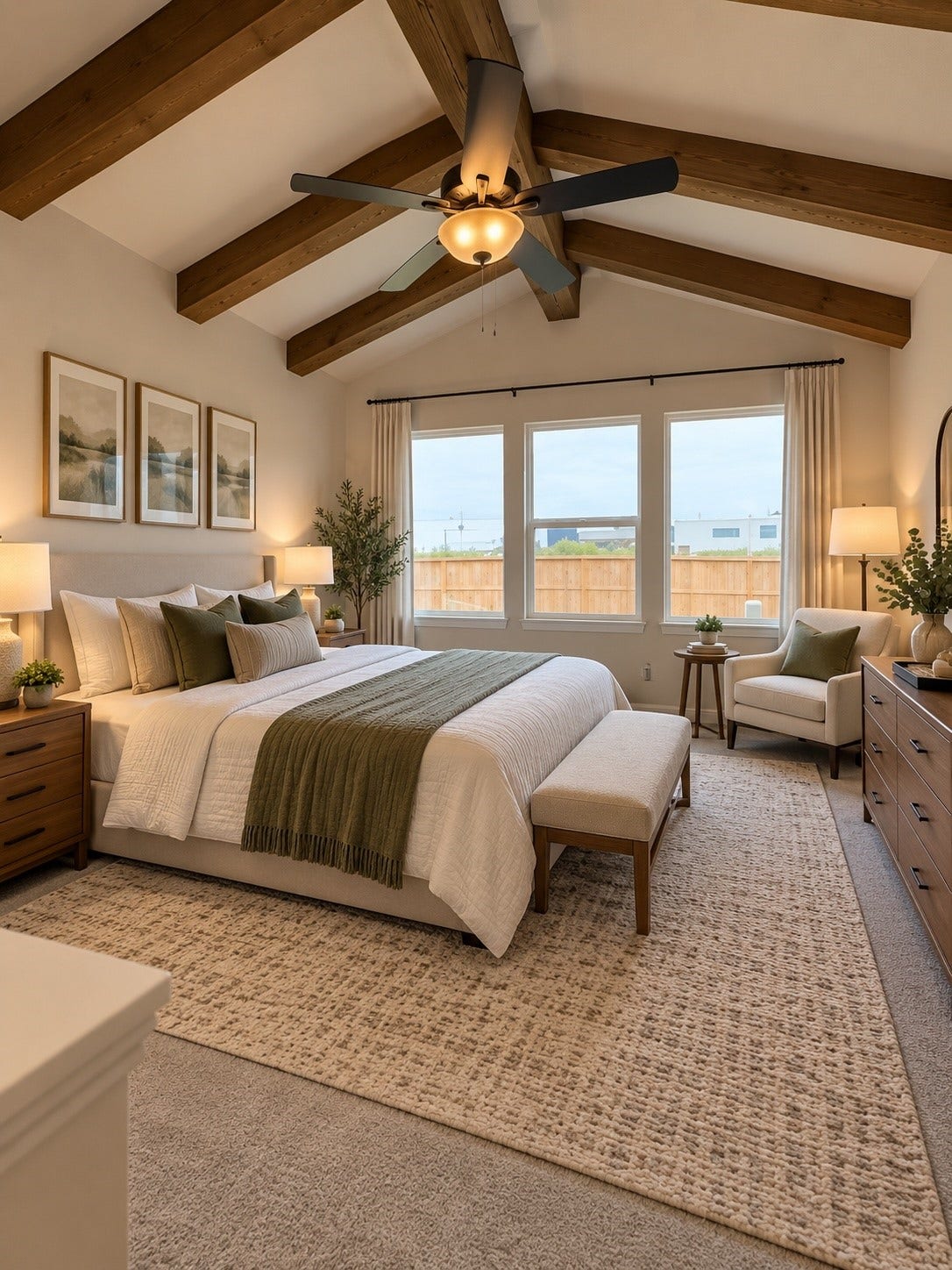 6419 Haltwhistle Lane, Katy, TX 77449 Primary Bedroom virtually staged