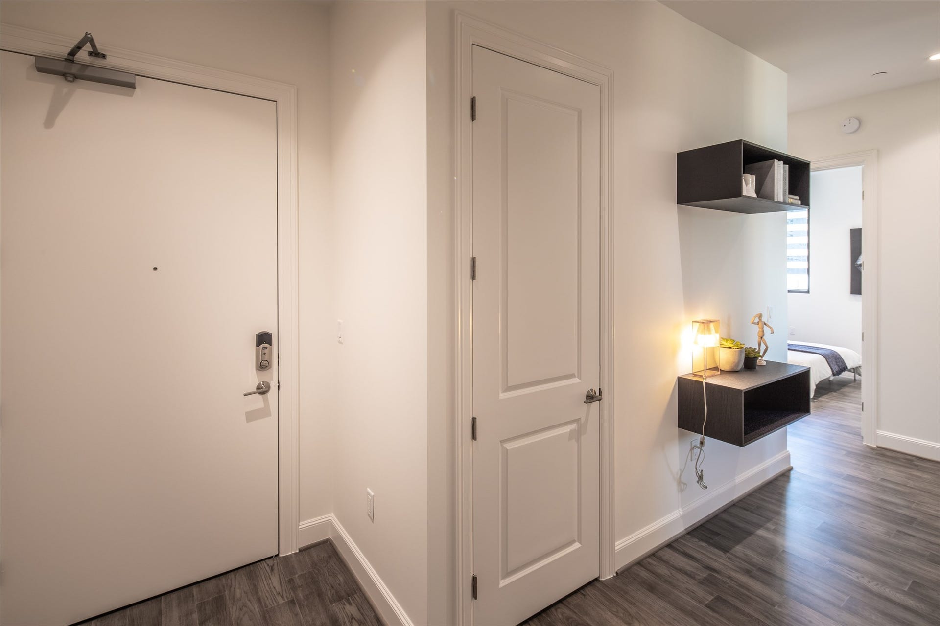 [Entryway, Coat Closet] Large Foyer with coat closet and wall space for shelving and art