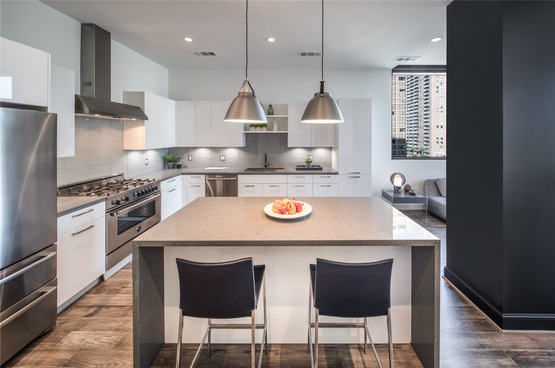 [Kitchen] This custom kitchen is sure to impress the most discerning cook, perfect for intimate meals or entertaining