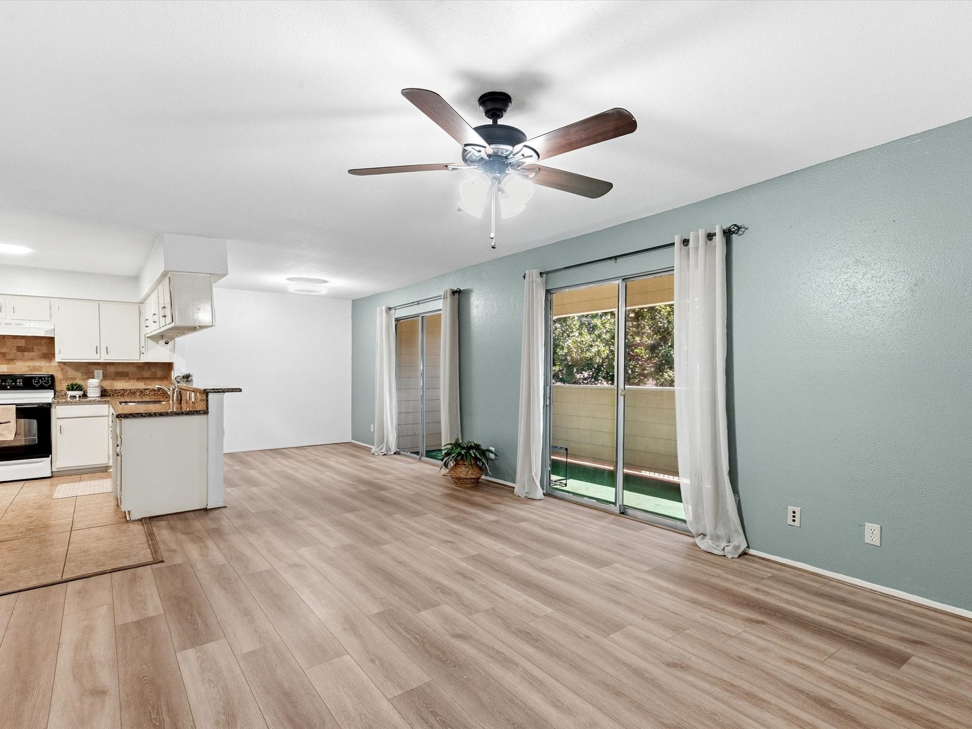 Another view highlighting the open layout and easy access to the outdoor space.