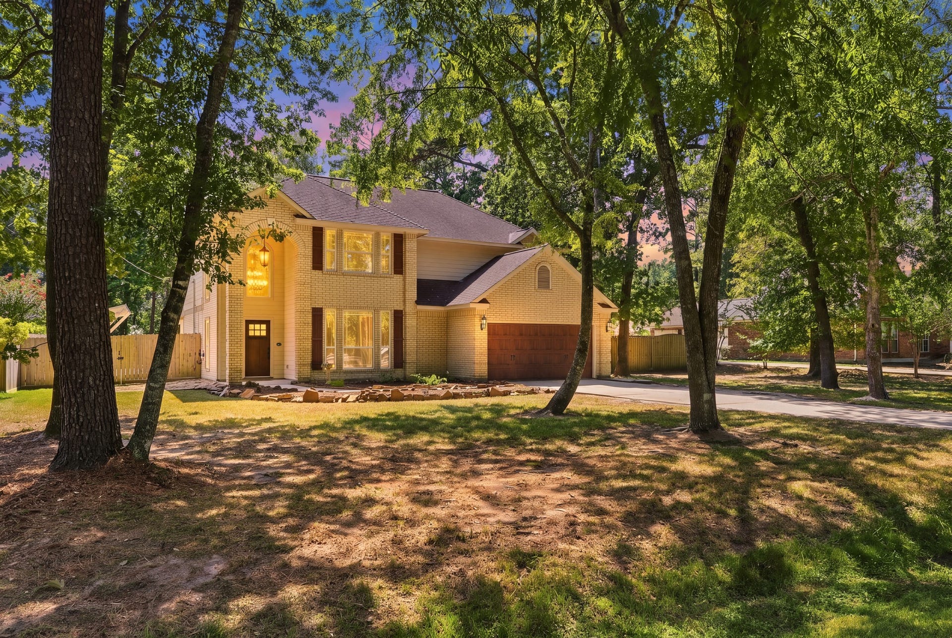 2406 Carriage Lamp Lane, Conroe, TX 77384 Front view of Home