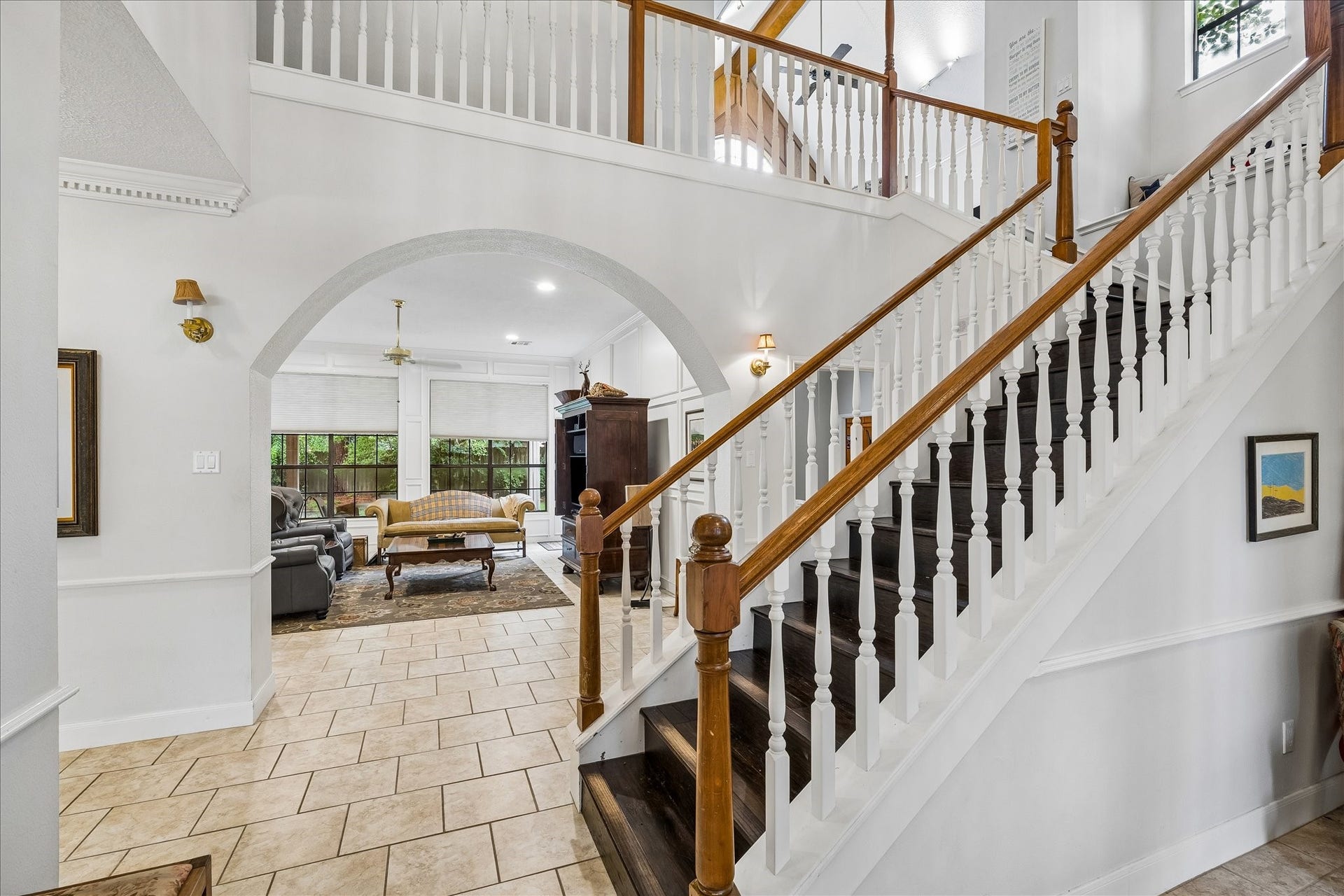Dramatic two story entry