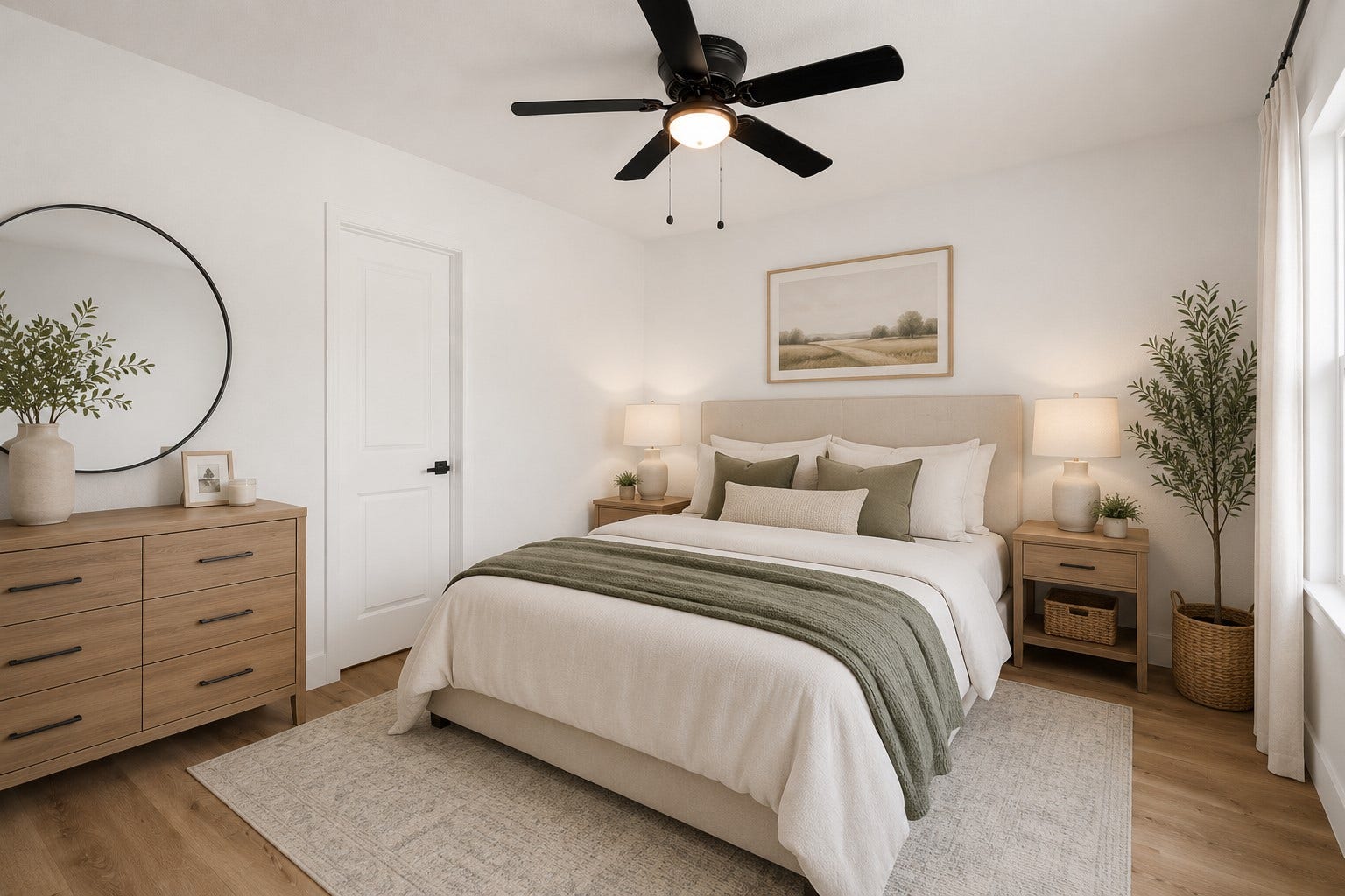 3048 Briarwick Lane, Houston, TX 77093 Virtually Staged Bedroom 1