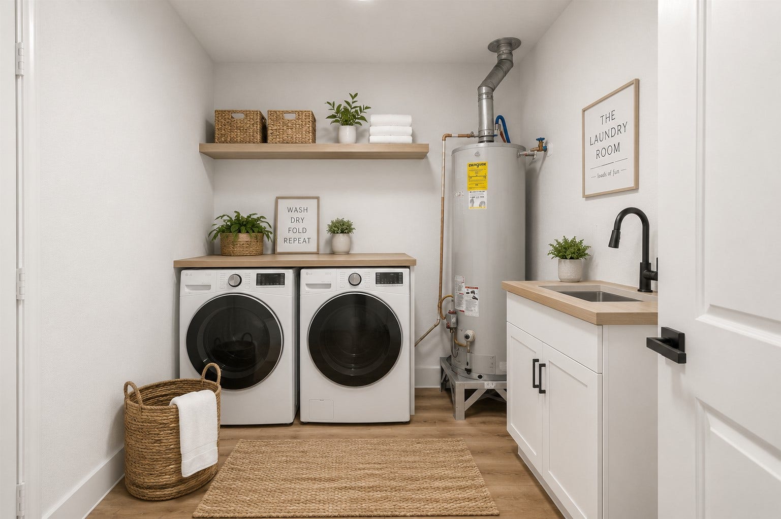 3048 Briarwick Lane, Houston, TX 77093 Virtually Staged Laundry