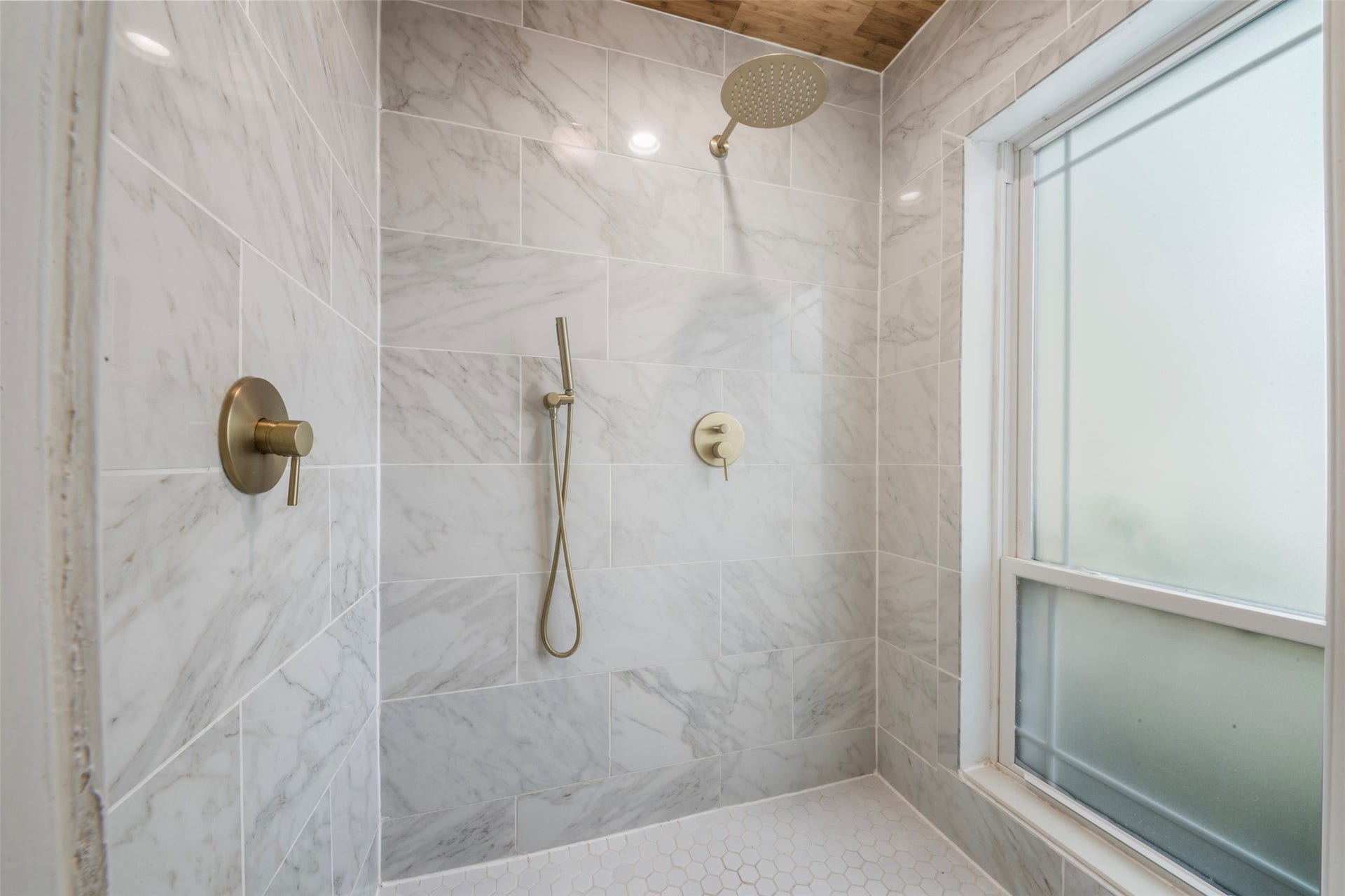 Expansive custom shower - a must-see! Photo doesn't do it justice.