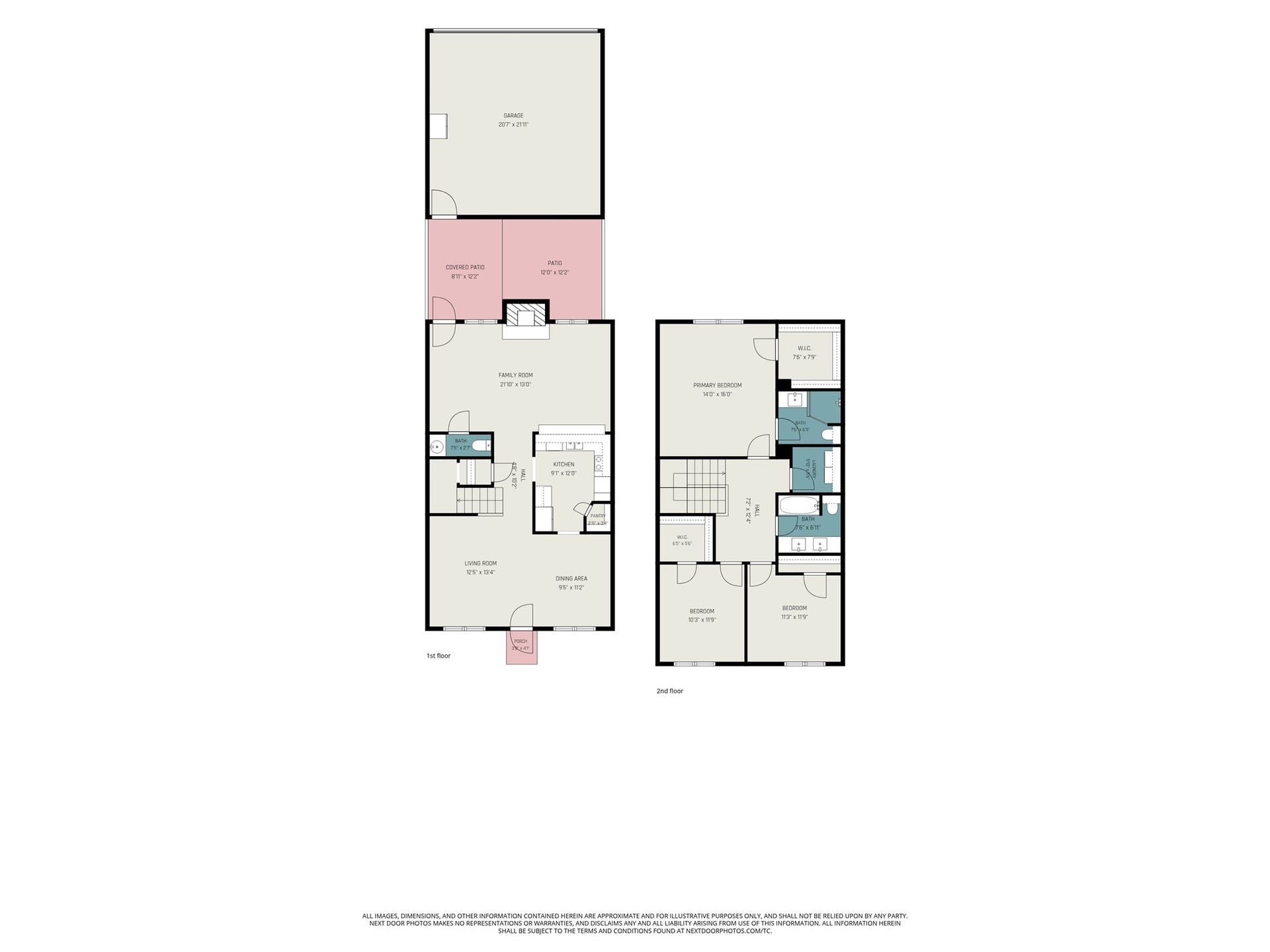 44 Chapparal Court, Missouri City, TX 77459 Main & Upper Level Floor Plan